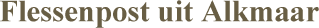 Flessenpost uit Alkmaar