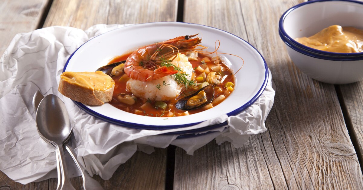 Mediterrane vissoep met rouille