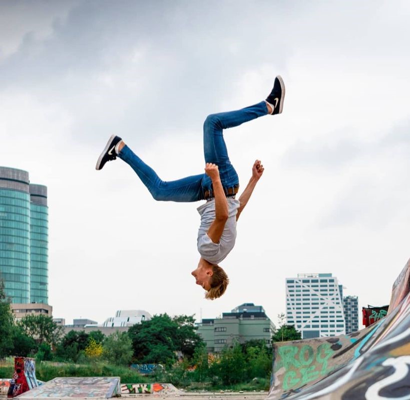 Freerun clinic door Rutger Schipper in Schermerhorn