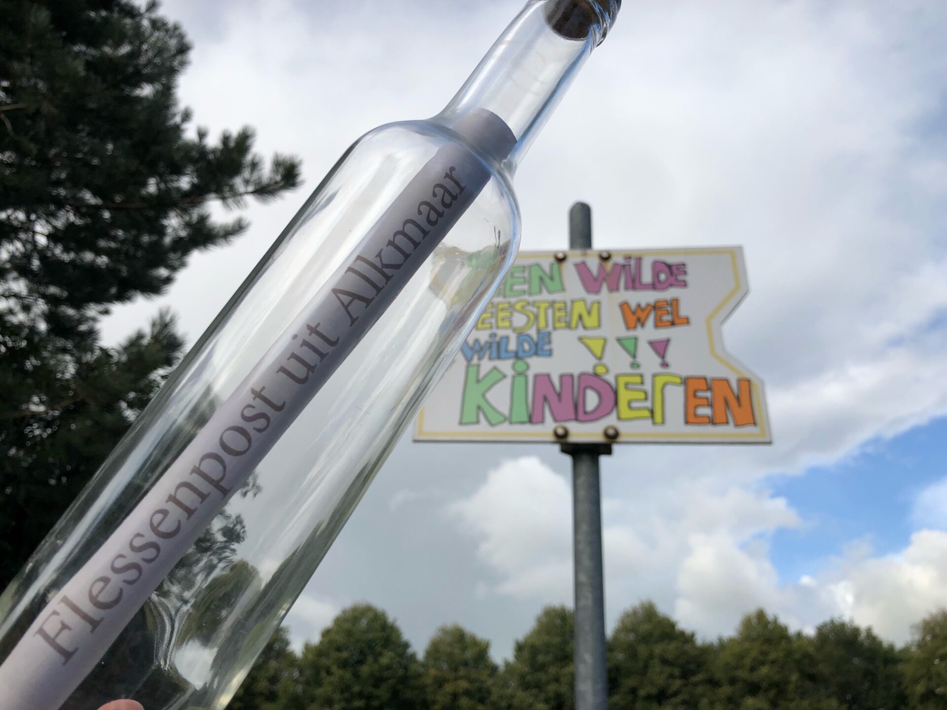 Waar staat het flesje...