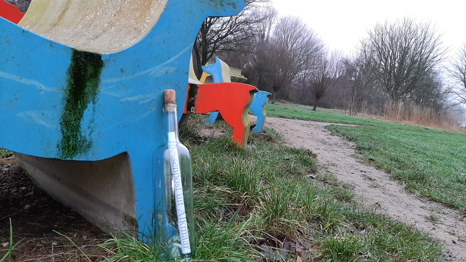 Waar staat het flesje...