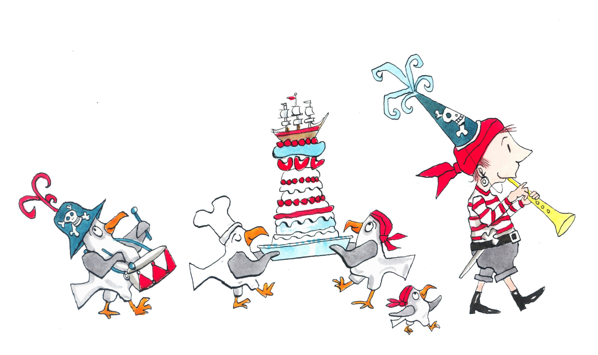 Aadje Piraatje Viert Feest