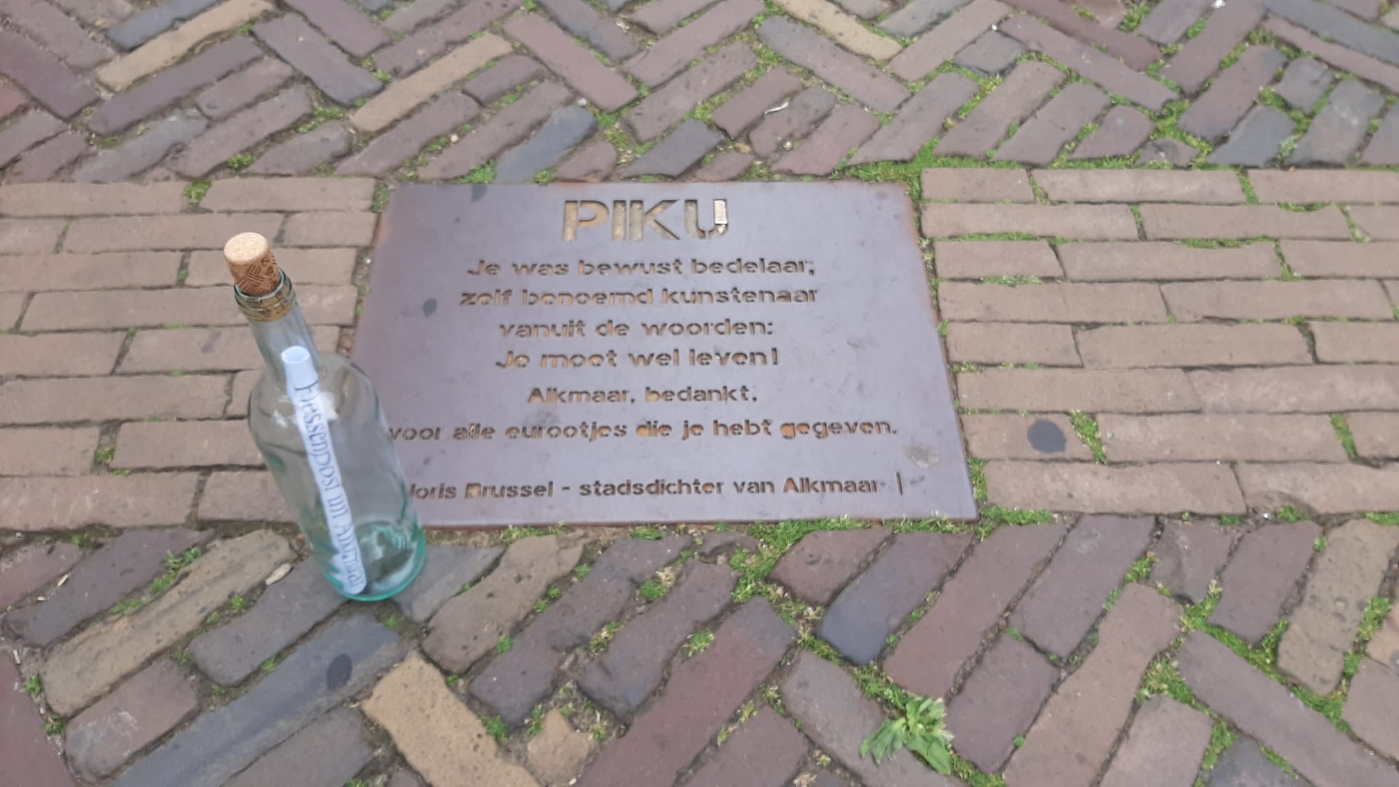 Waar staat het flesje...