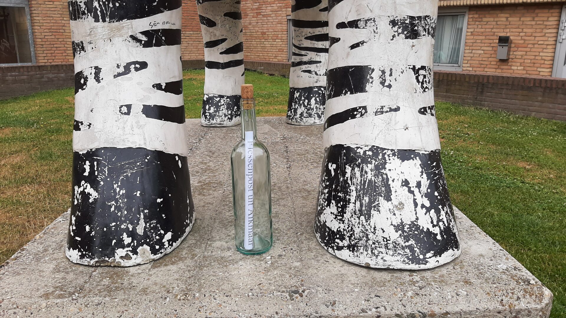 Waar staat het flesje...