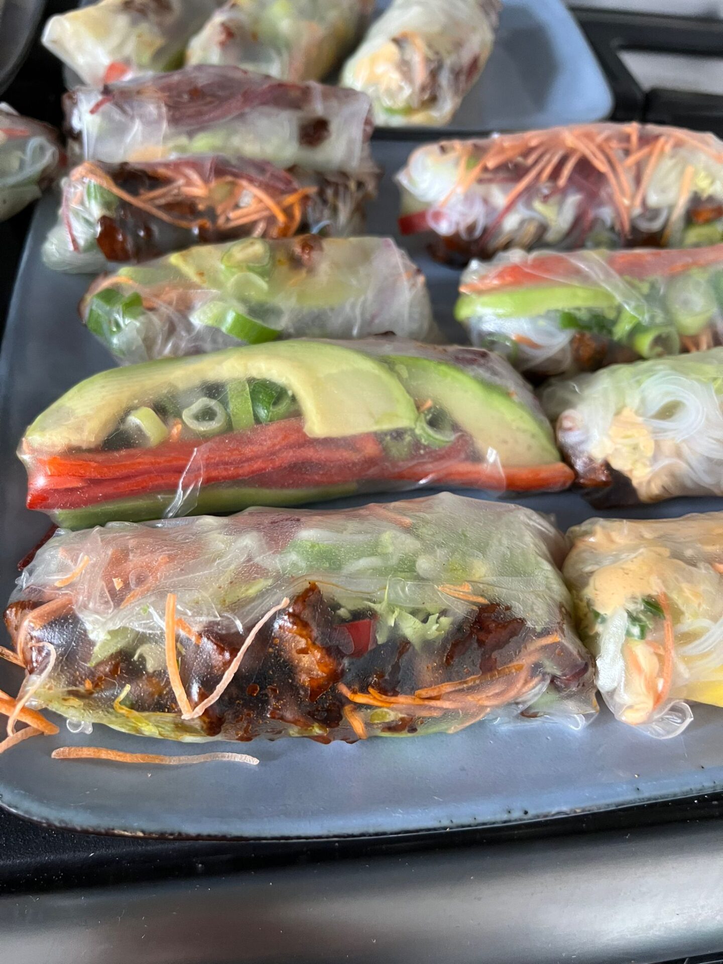 Vietnamese springrolls met pittige tofureepjes