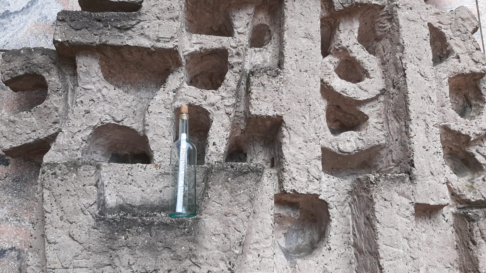 Waar staat het flesje...