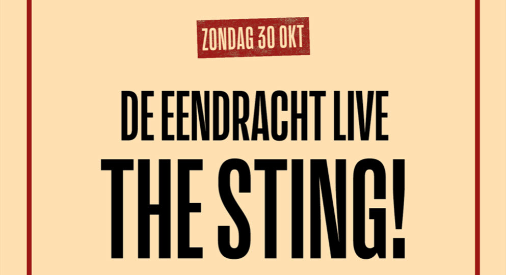 De Eendracht live: The Sting