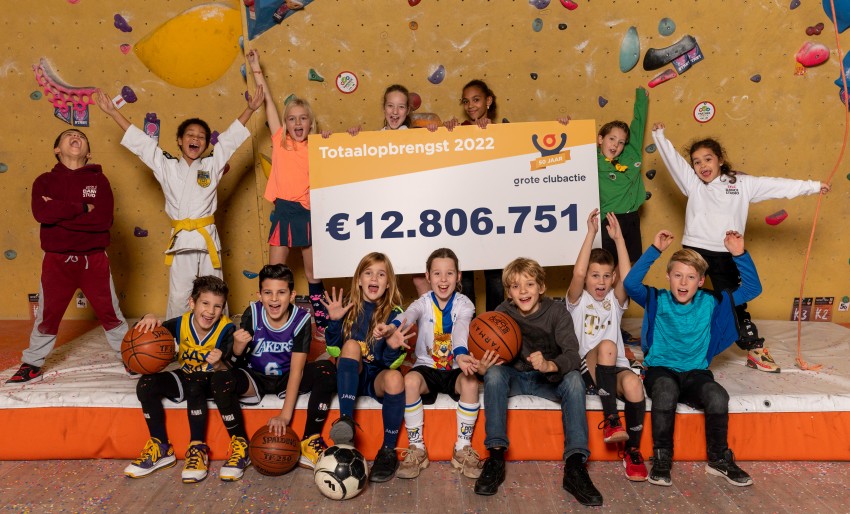 Verenigingen verpulveren Grote Clubactie record: € 12.8 miljoen