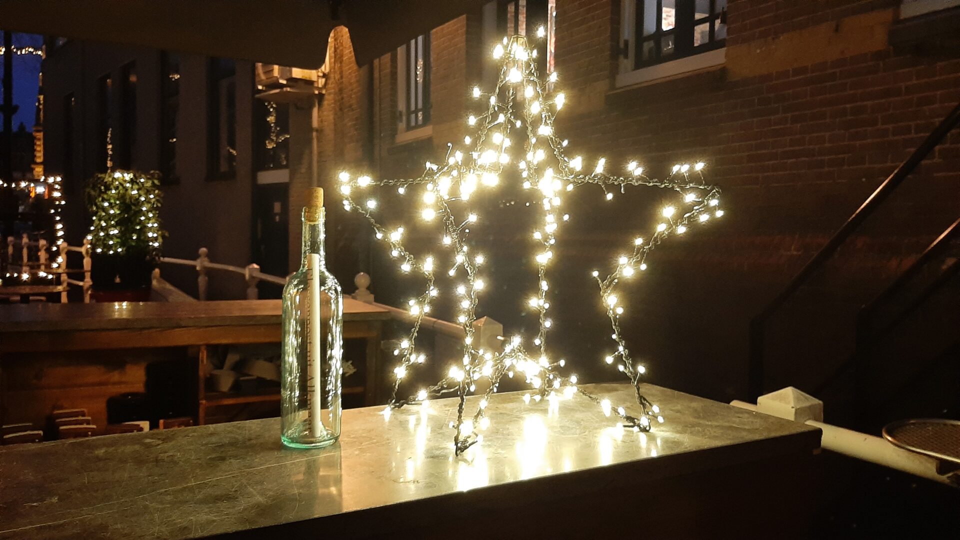 Waar staat het flesje...