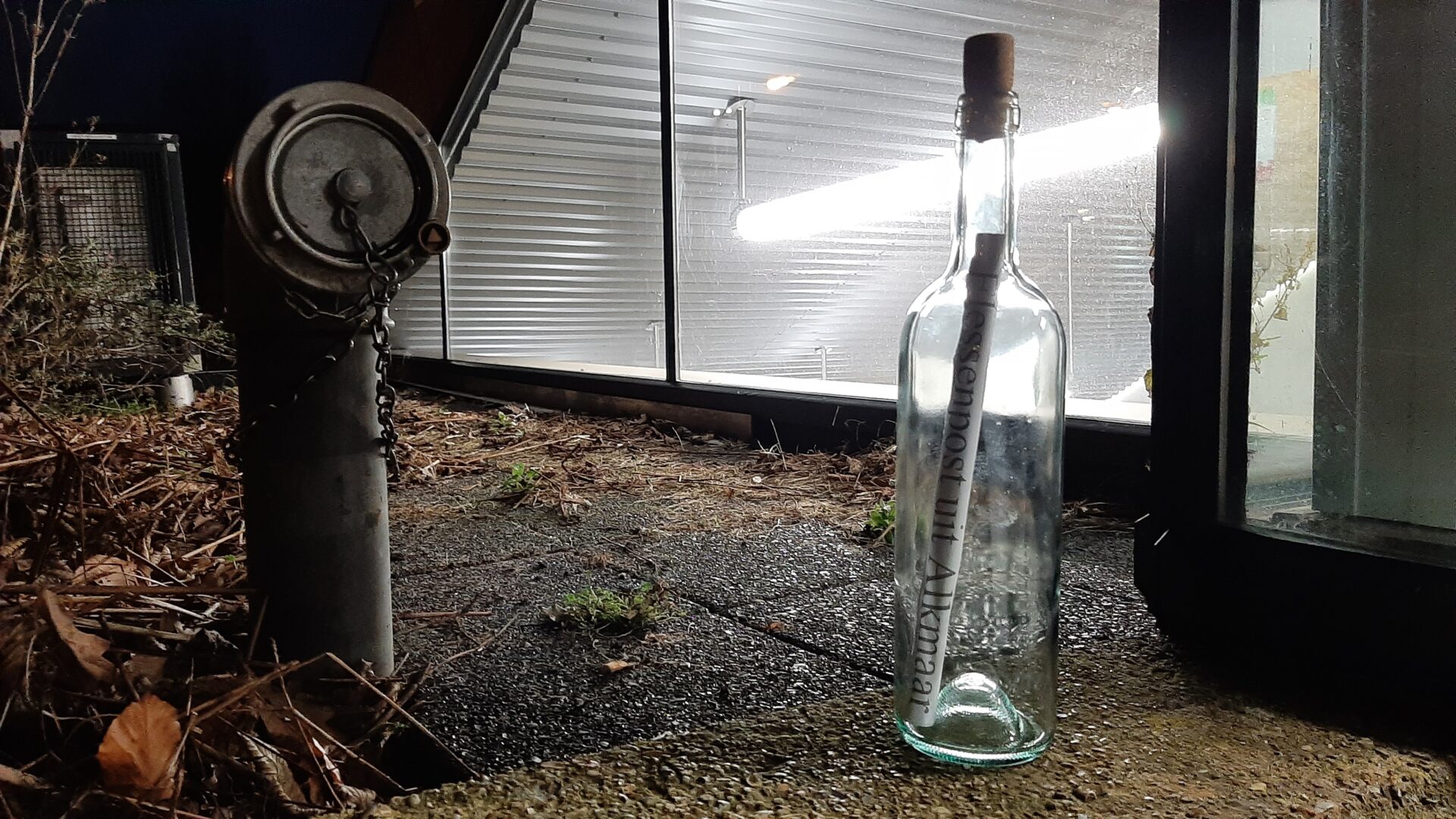 Waar staat het flesje...