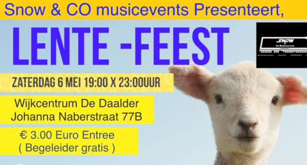 G-Muziekfeest presenteert: Een gezellige “Lente Disco”