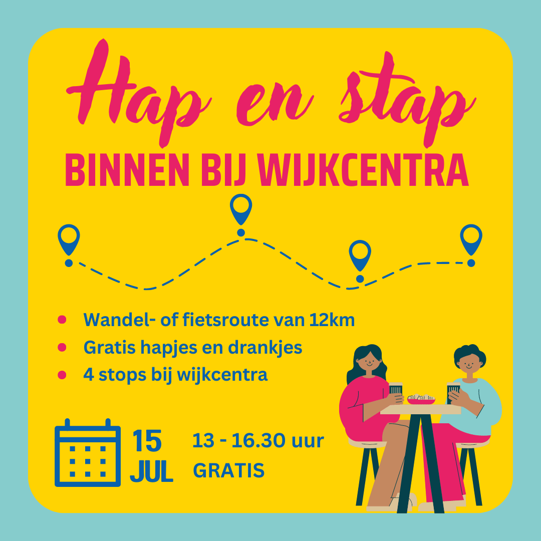 Hap en Stap binnen bij wijkcentra