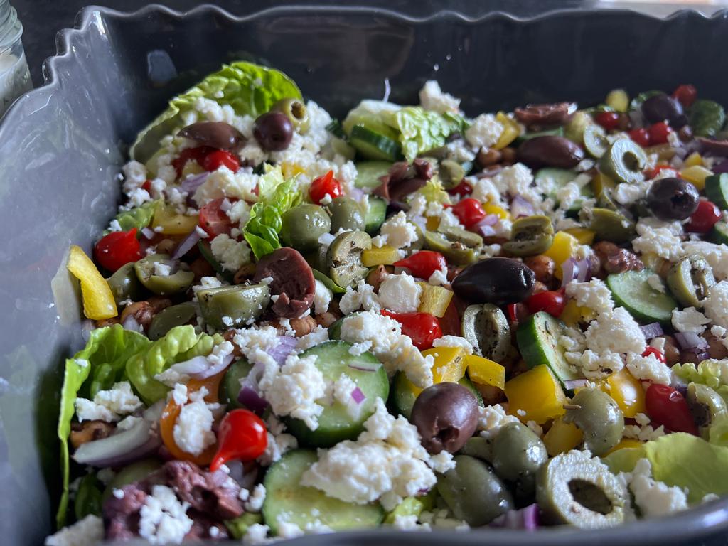 Griekse kikkererwten salade