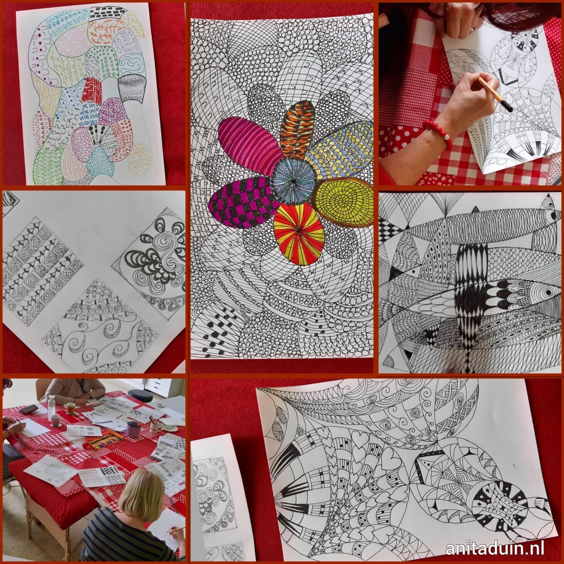 Anita Duin organiseert een workshop Intuïtief Zentekenen