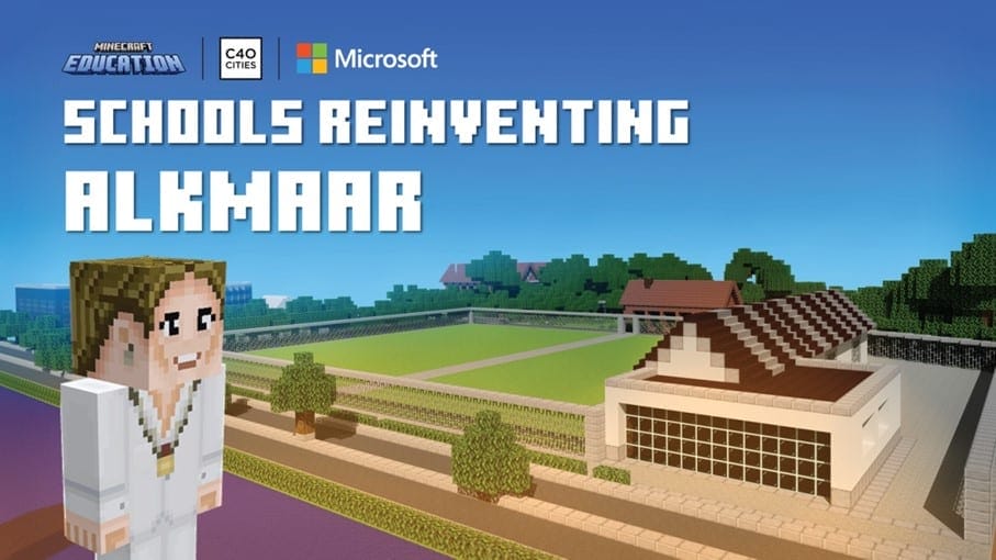 Kinderen bouwen zelf Alkmaarse wijk in Minecraft