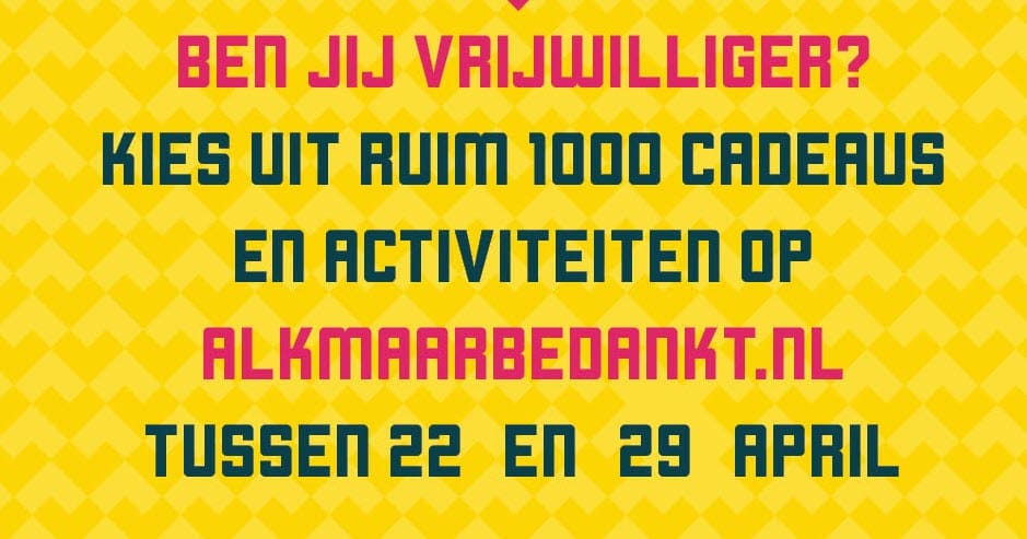 Waarderingsactie ‘Alkmaar Bedankt!’ van start