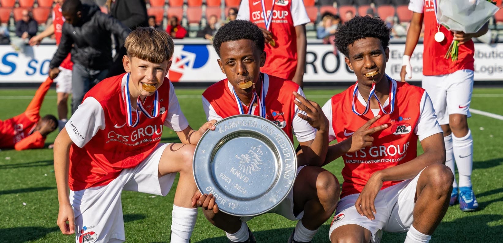 Landskampioen AZ onder 13 in beeld