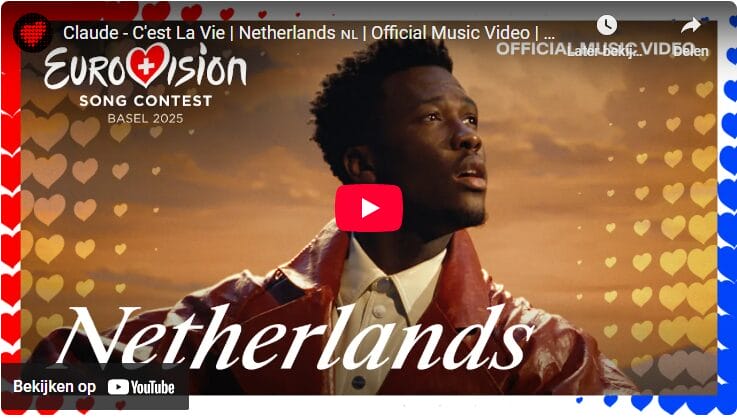 Claude neemt videoclip op in PEN-dorp