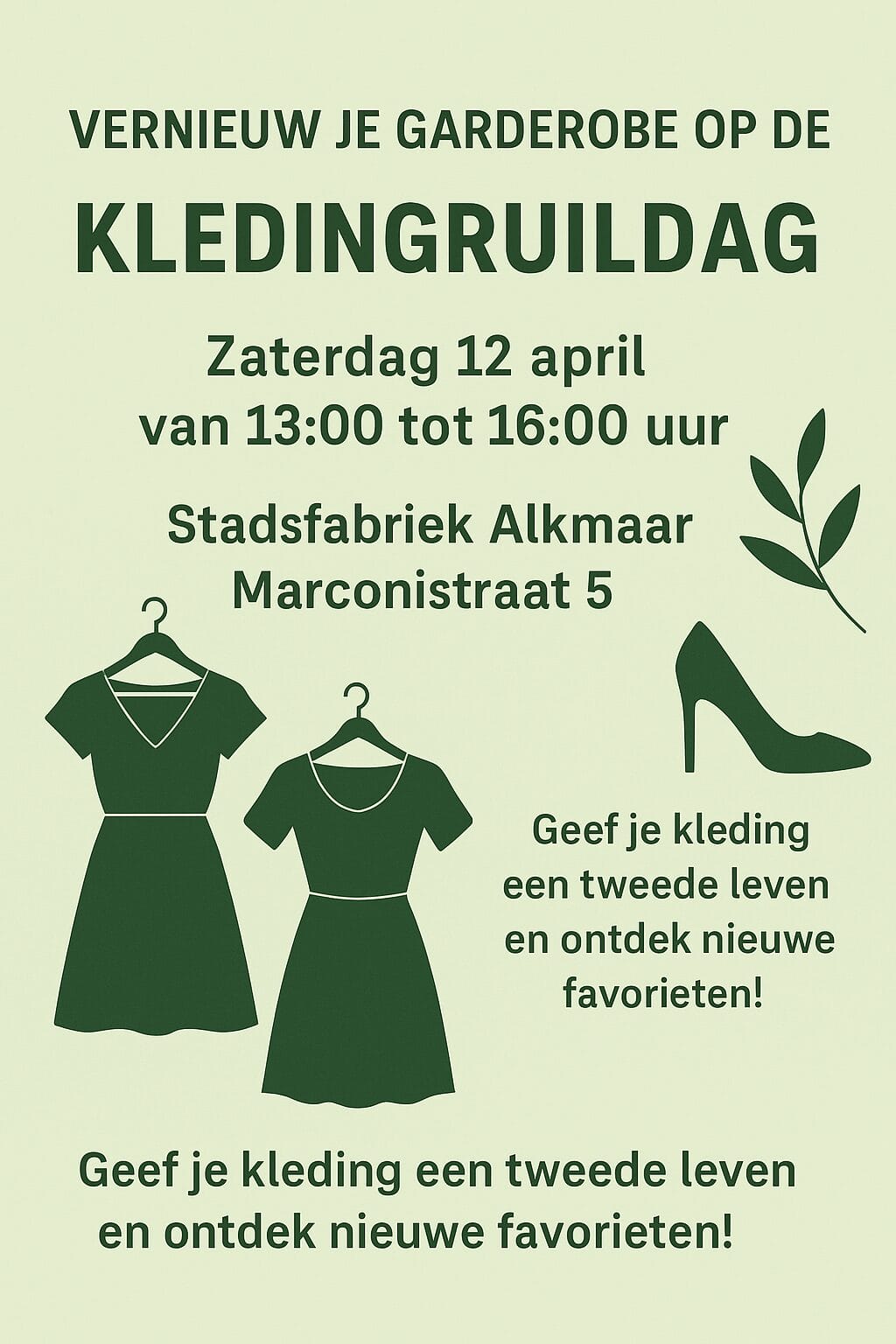 Vernieuw je garderobe op de Kledingruildag