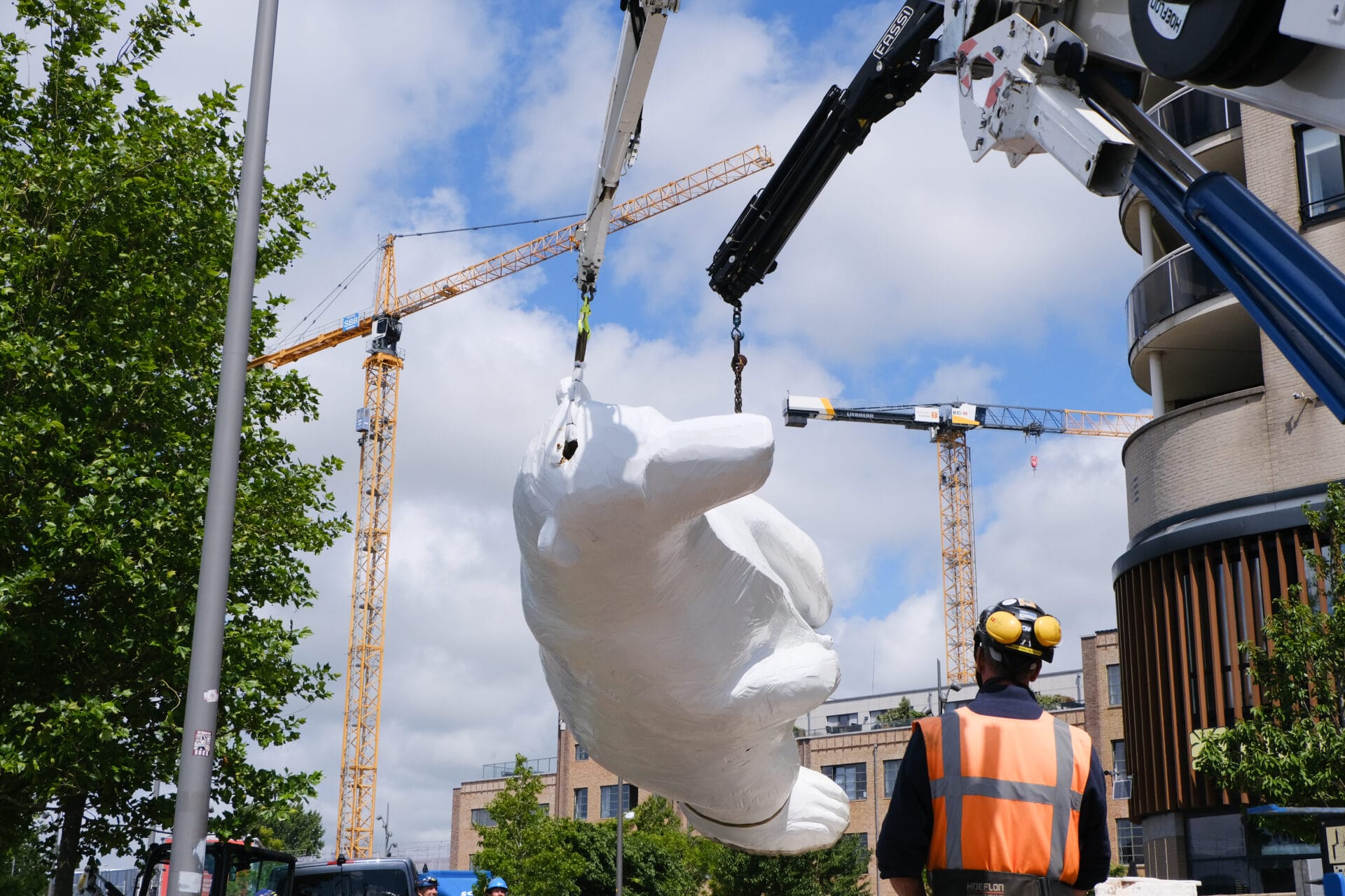Pissende IJsbeer komt aan in Alkmaar