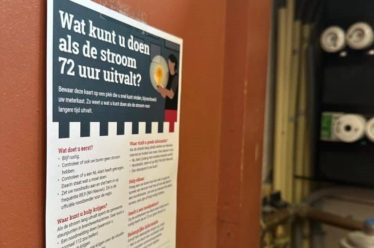 Wat te doen als de stroom voor 72 uur uitvalt?
