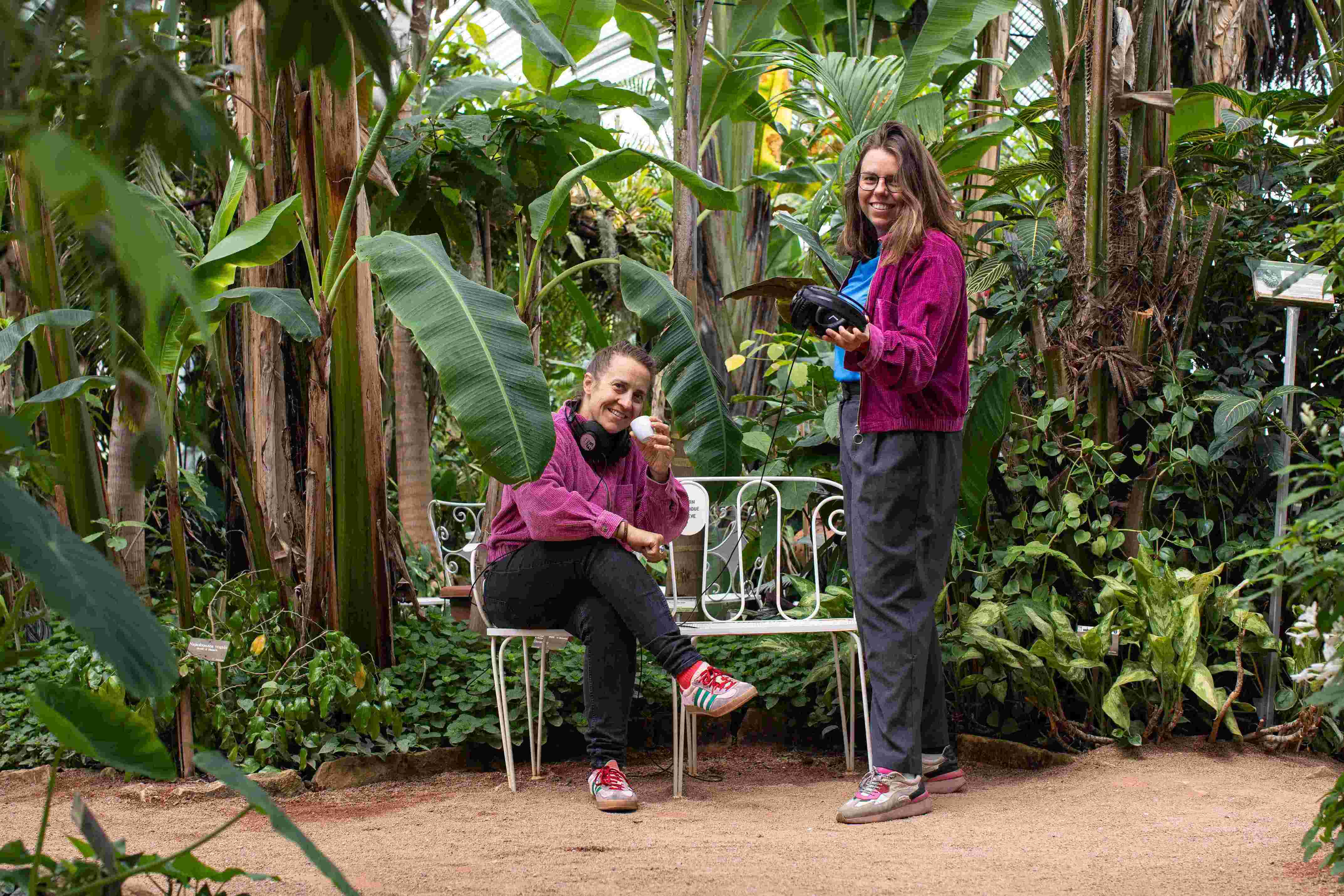 Koffie met kop en staart in de Hortus