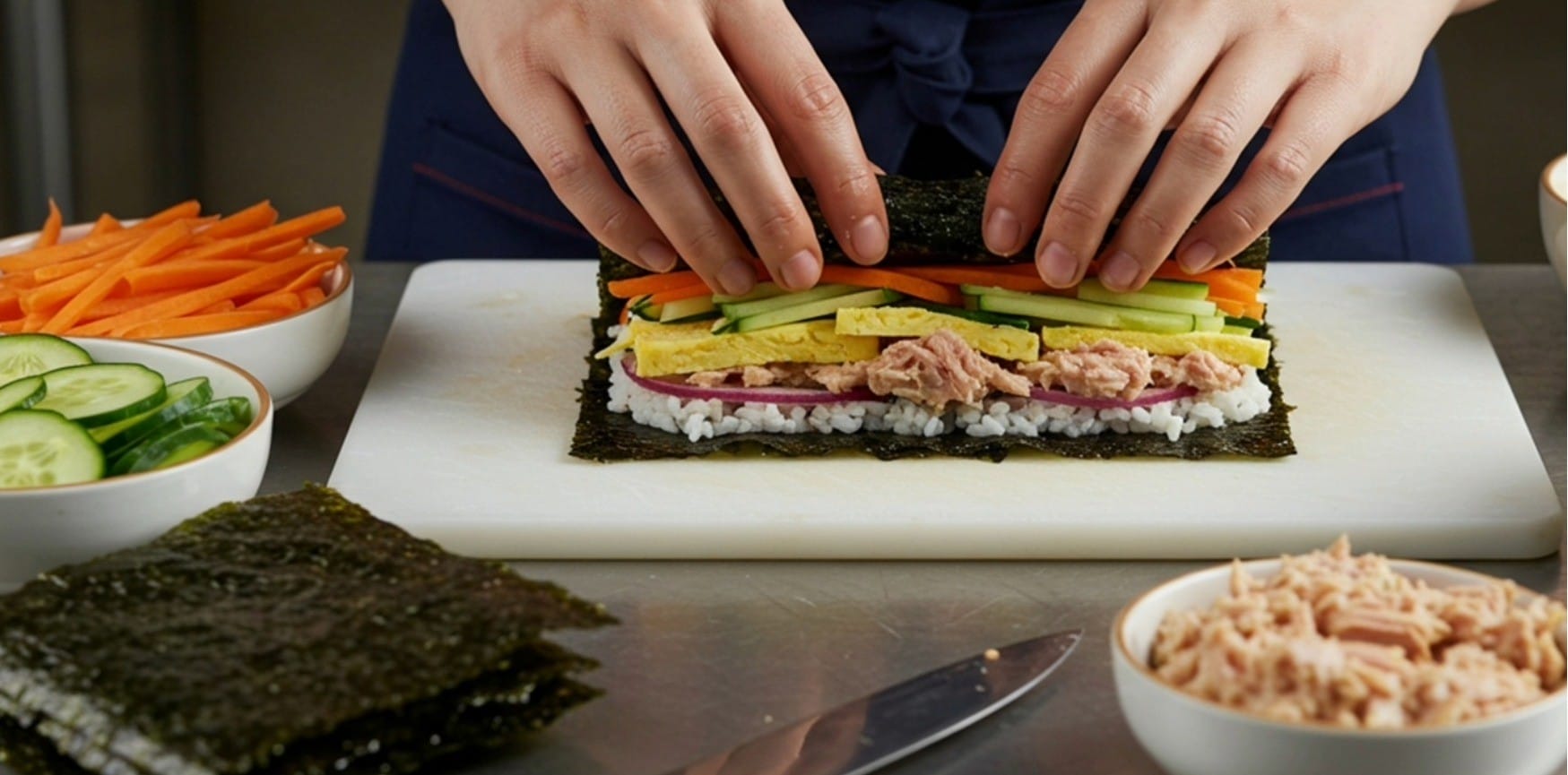 Recept voor Nori-omelet met groente