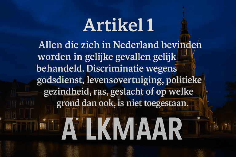 Waar in Alkmaar moet Artikel 1 komen?
