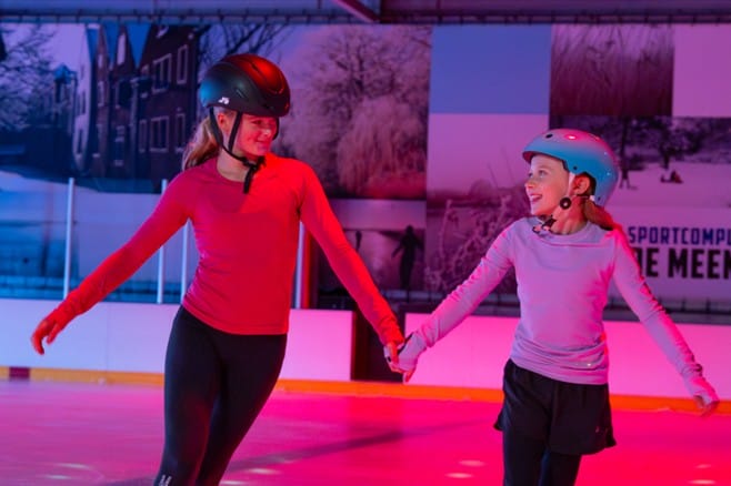 Discoschaatsen in de Meent