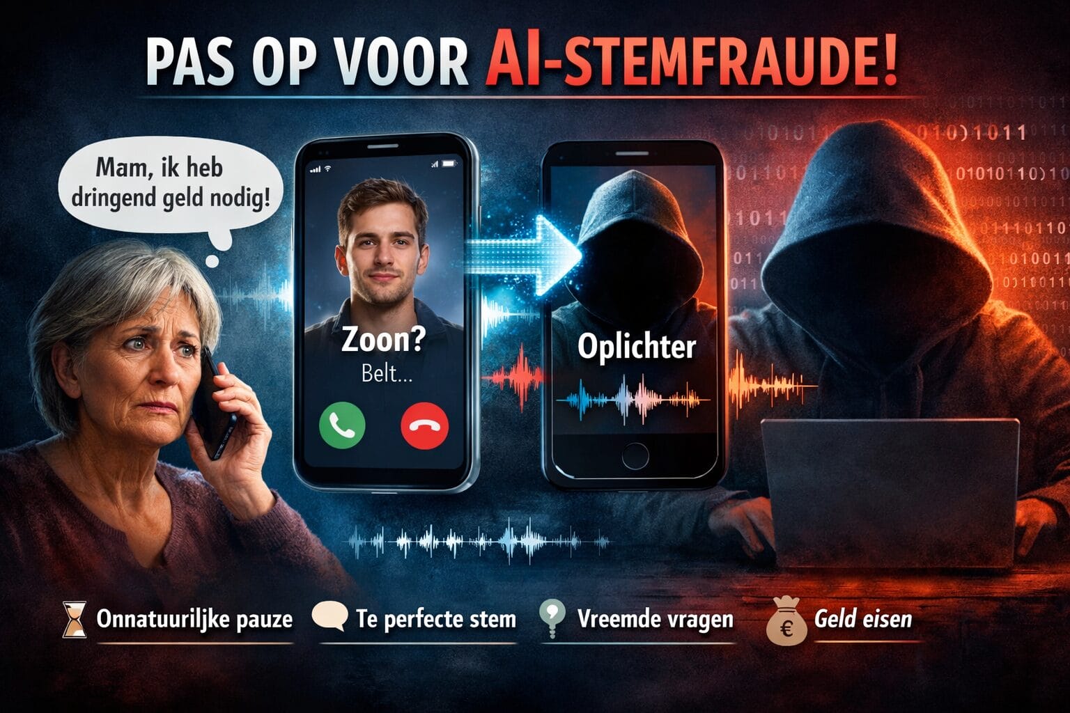 AI-stemmen maken oplichting persoonlijker en gevaarlijker