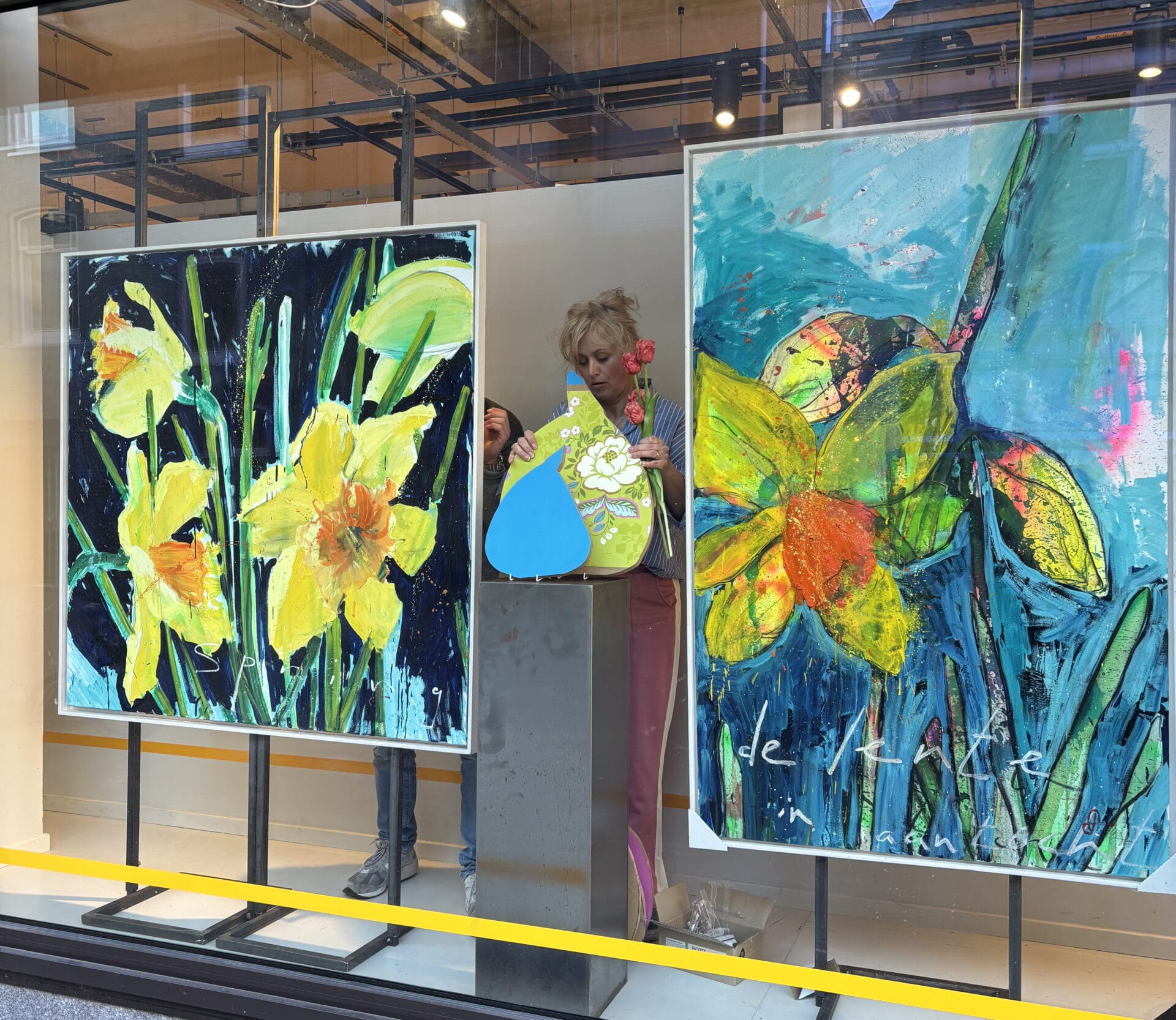 Tulpen tussen de boodschappen