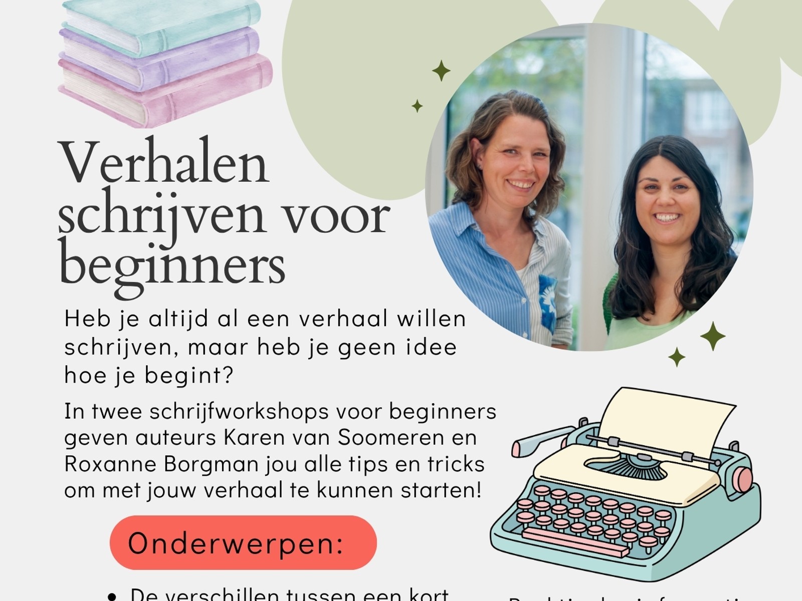 Flyer minicursus verhalen schrijven Karen en Roxanne.jpg