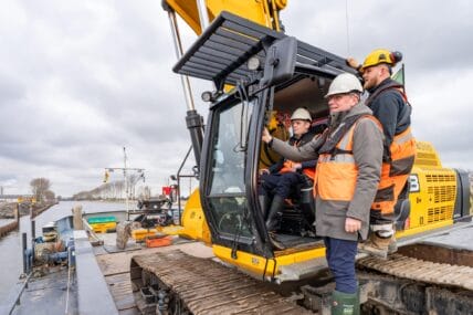 Noordhollandsch Kanaal verbonden met de nieuwe haven van Boekelermeer