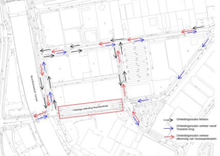 Afsluiting Noorderstraat voor aanleg Ringerskwartier