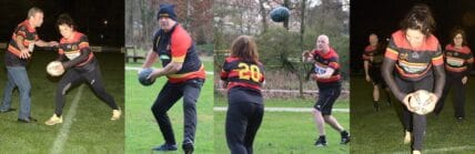 Oldstars Wandelrugby bij Alkmaarse Rugby U.F.C.