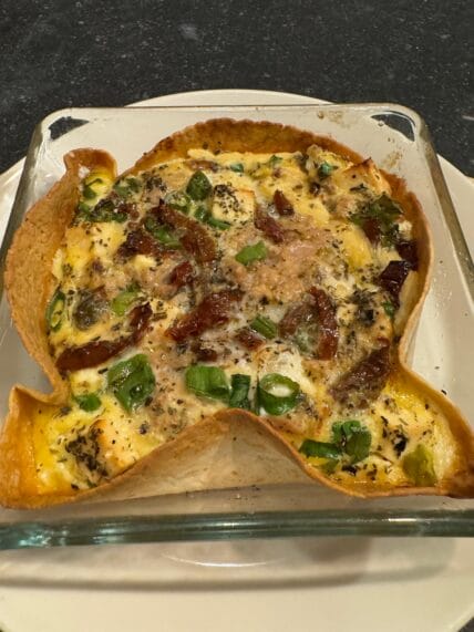 Snelle wrap quiche